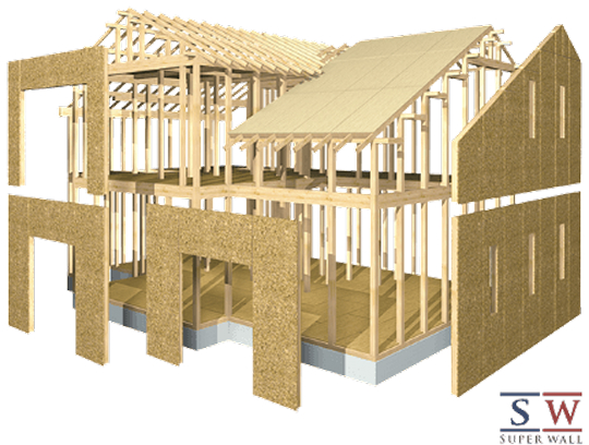 スーパーウォール工法のイメージ図